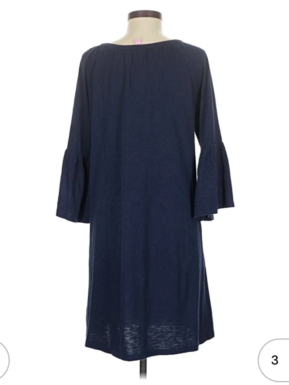 Lilly Pulitzer Navy 3/4 Bell Sleeve Dress - Picture 2 of 9